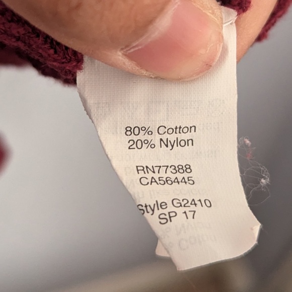 Madewell V-neck button-front cardigan Maroon Burgundy EUC - Picture 7 of 9